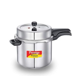 Prestige 10 Litres Svachh Deluxe Alpha Induction Base Outer Lid SS Pressure Cooker